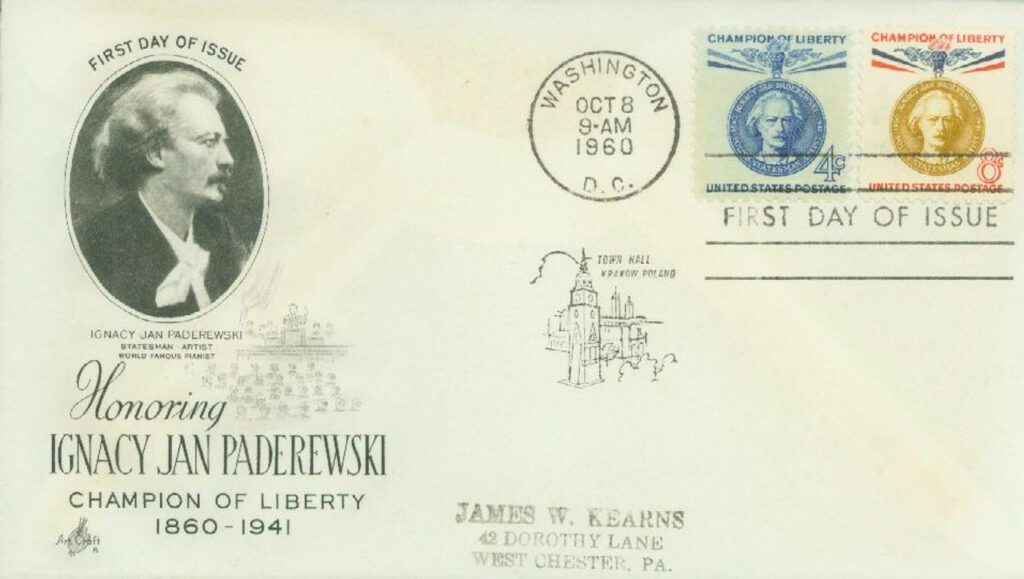 # 1159-60 - 1960 4c + 8c Ignacy Paderewski