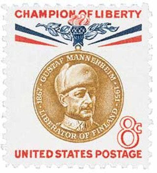 1960 8¢ Gustaf Mannerheim