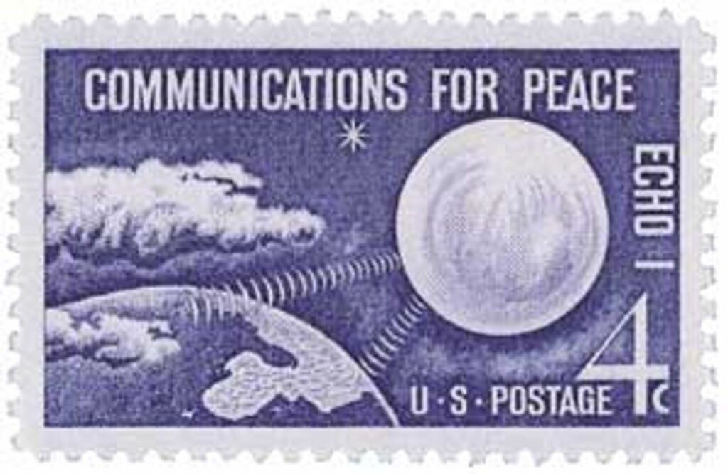 1960 4¢ Echo I, Communications for Peace