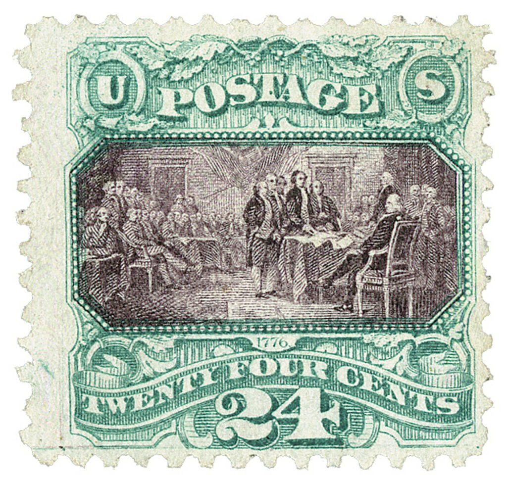 # 120 - 1869 24c Declaration of Independence
