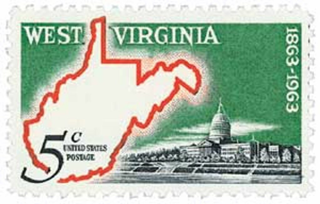# 1232 - 1963 5c West Virginia Statehood