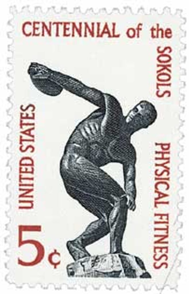 # 1262 - 1965 5c Physical Fitness, Centennial of the Sokols