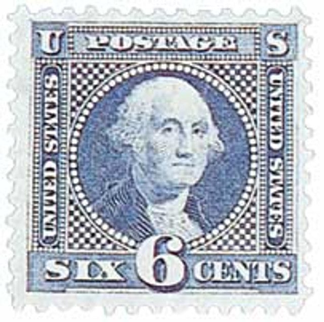 #126 - 1875 6c Washington, blue