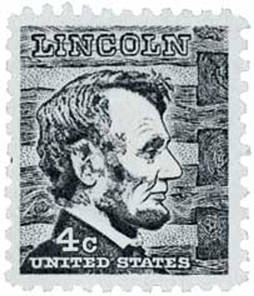 #1282 - 1965 4c Prominent Americans: Abraham Lincoln