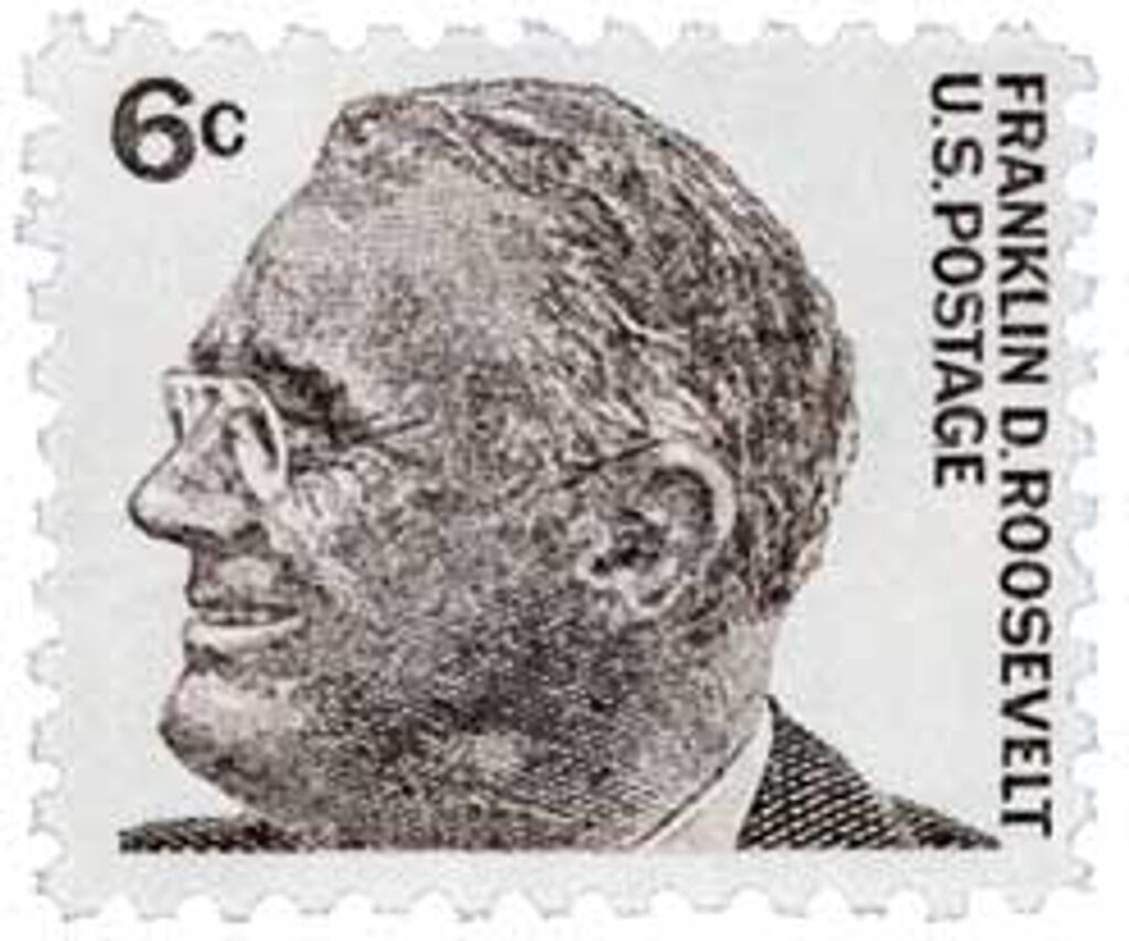# 1284 - 1966 6c Prominent Americans: Franklin D. Roosevelt
