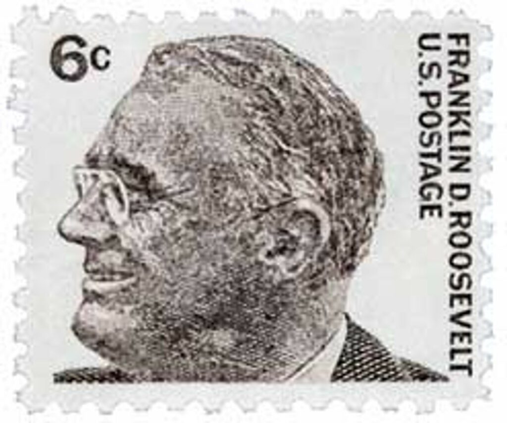 1966 6¢ Prominent Americans: Franklin D. Roosevelt
