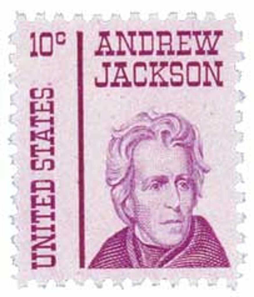 1967 10¢ Prominent Americans: Andrew Jackson