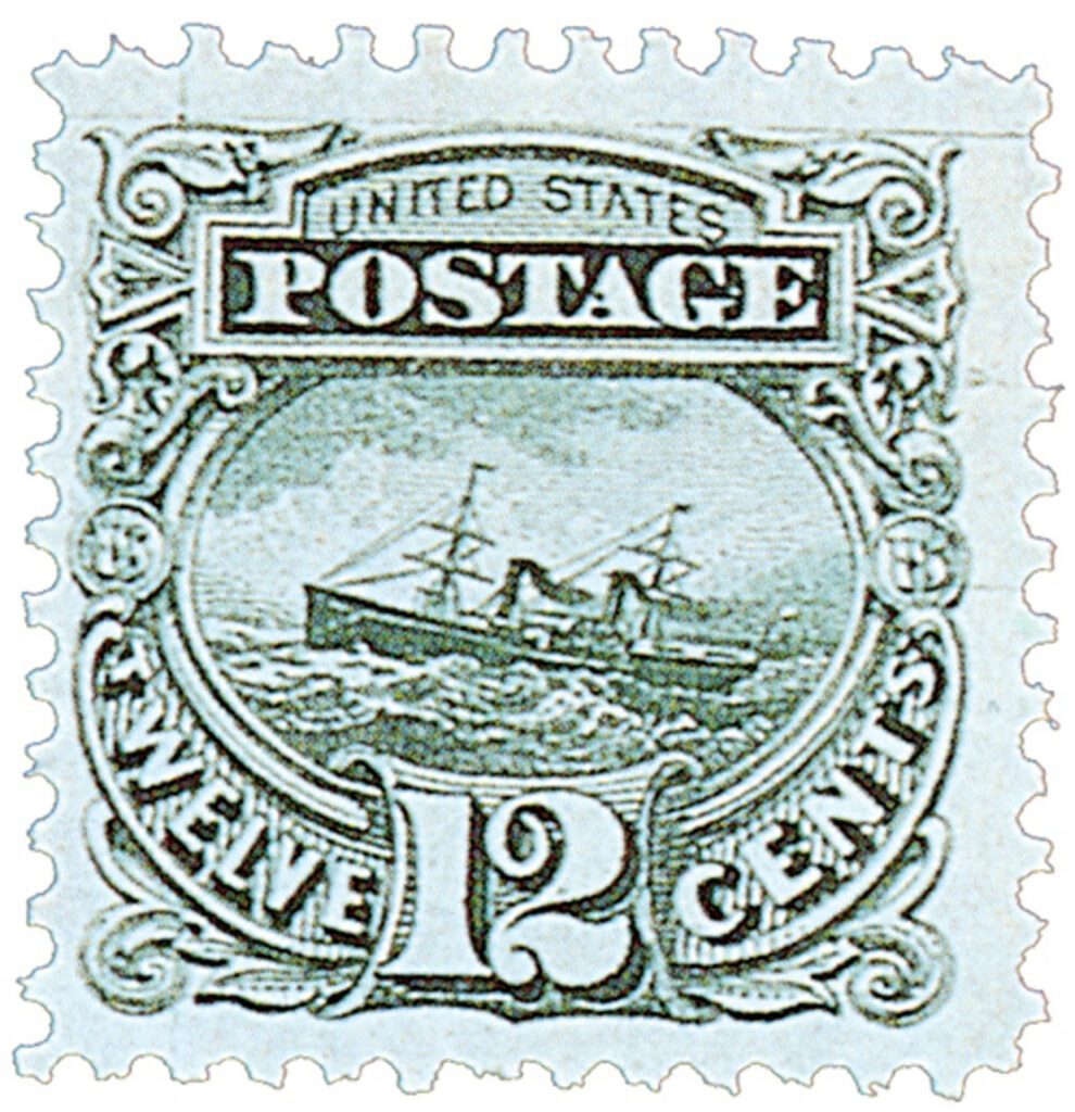 1875 12¢ SS Adriatic