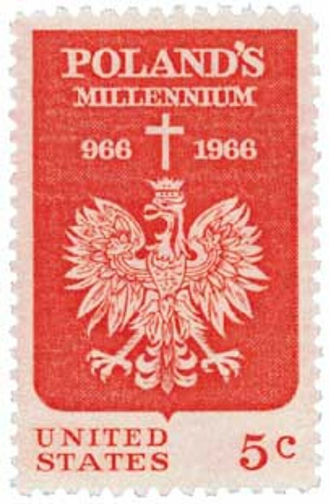 1966 5¢ Polish Millennium