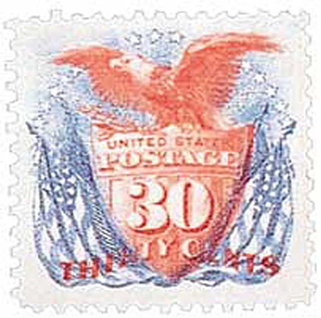 #131 - 1875 30c Shield, Eagle and Flag