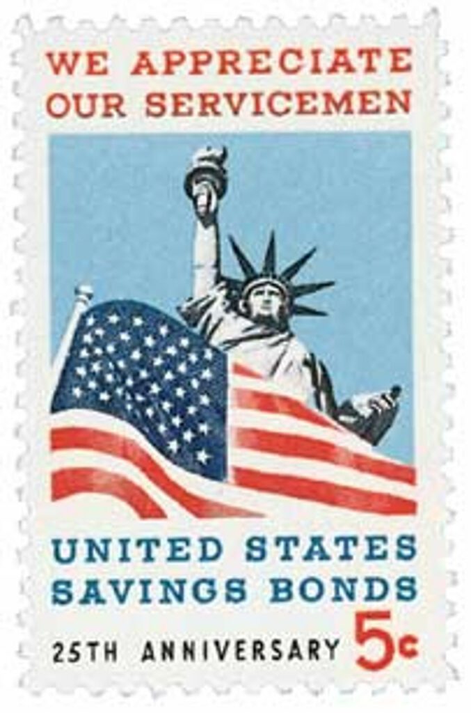 1966 5¢ We Appreciate Our Servicemen, U.S. Savings Bonds
