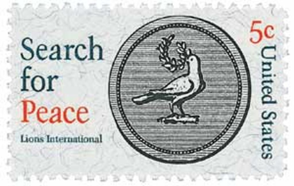 1967 5c Search for Peace, Lions International