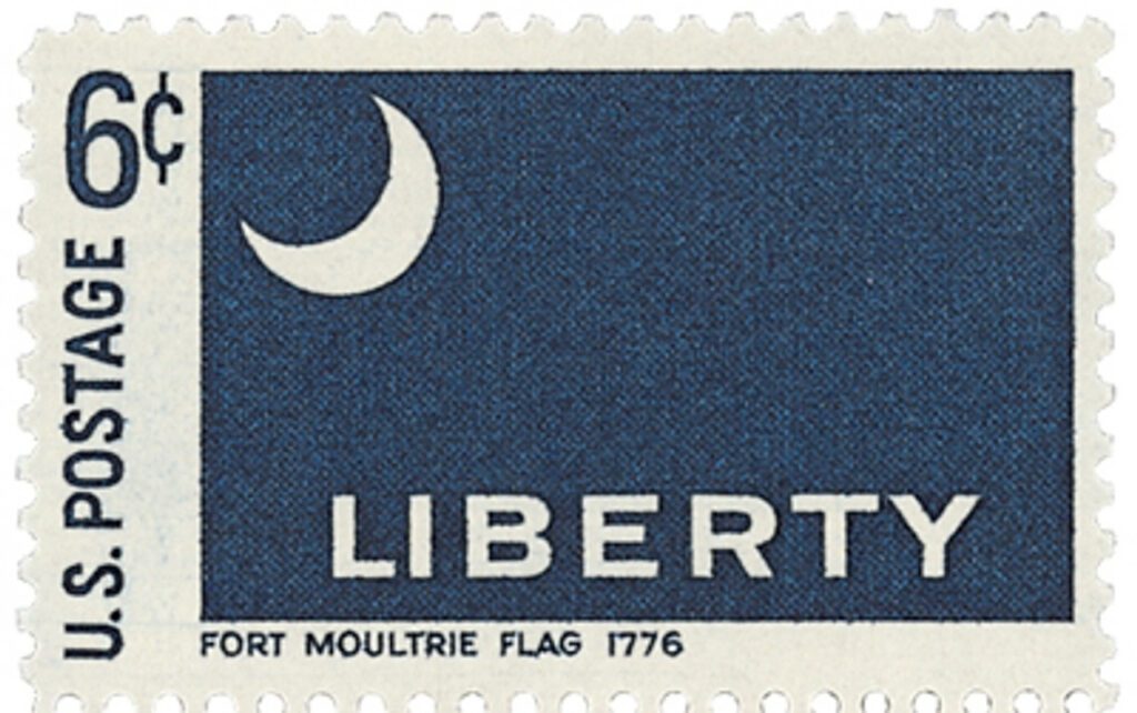 1968 6¢ Historic American Flags: Fort Moultrie