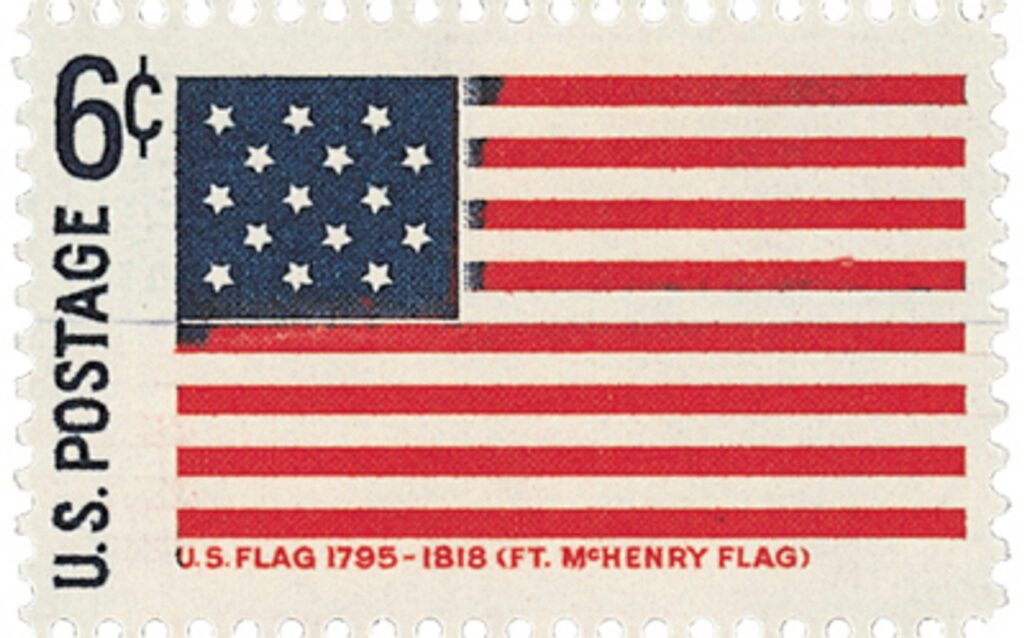 1968 6¢ Historic American Flags: Fort McHenry