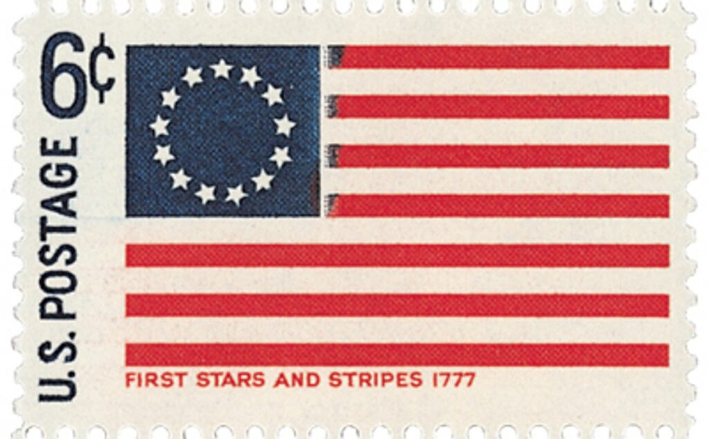 1968 6¢ Historic American Flags: First Stars and Stripes