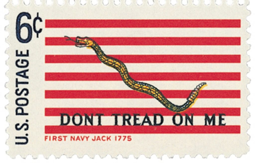 1968 6¢ Historic American Flags: First Navy Jack