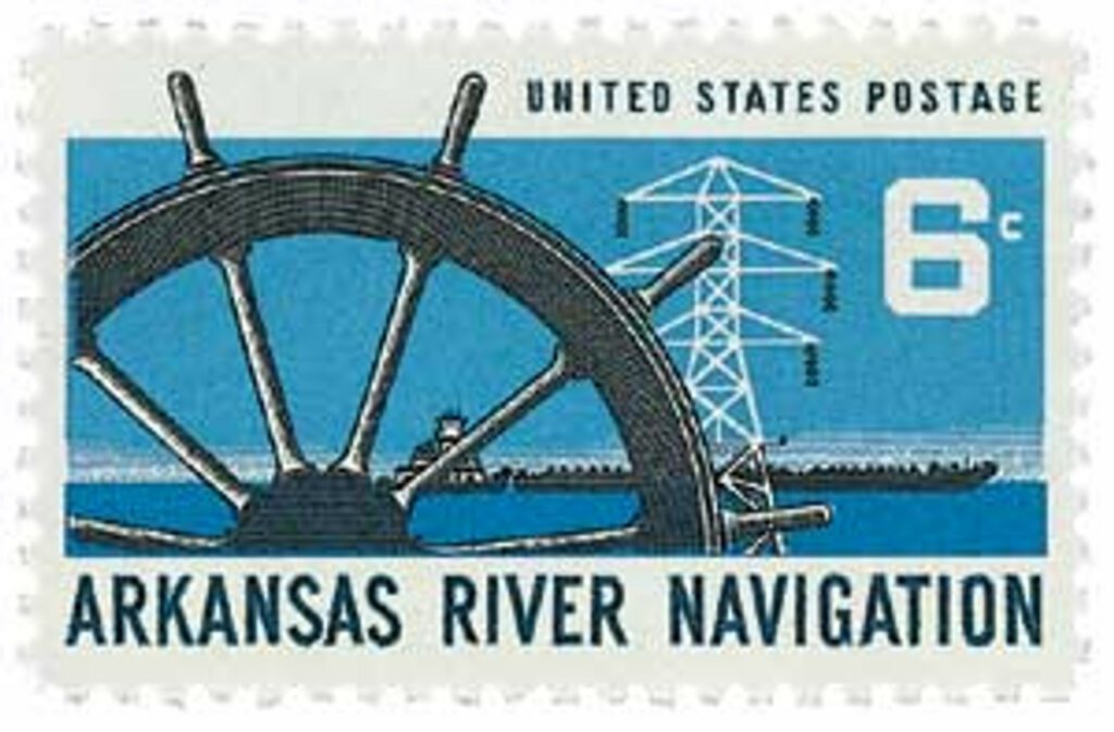 1968 6¢ Arkansas River Navigation