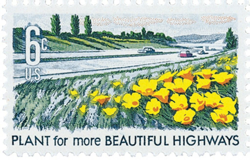 1969 6c Beautification of America: Plant for more Beautiful Highways