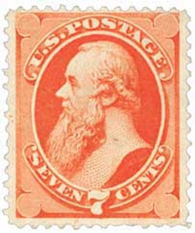 # 138 - 1871 7c Stanton, vermilion 'H Grill'