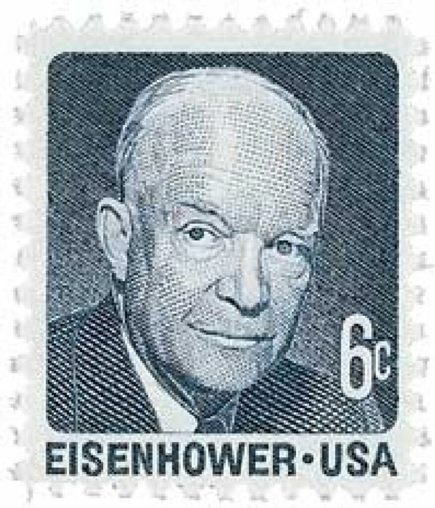 # 1393g - 1970 6c Dwight D. Eisenhower Tagging Omitted