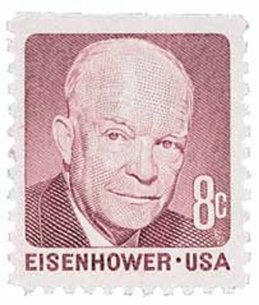 # 1395 - 1971 8c Dwight D. Eisenhower, perf 11 x 10 1/2