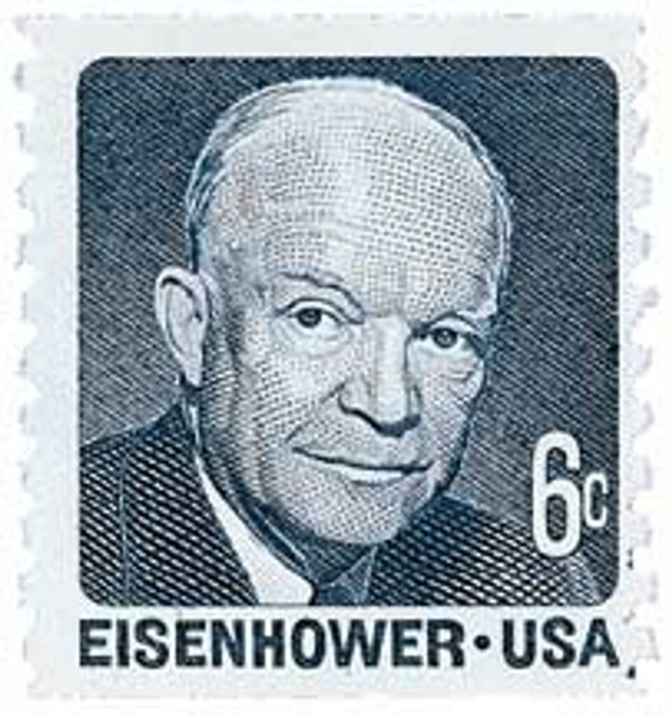 # 1401 - 1970 6c Dwight D. Eisenhower, blue grey
