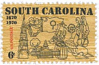 # 1407 - 1970 6c South Carolina Tercentenary