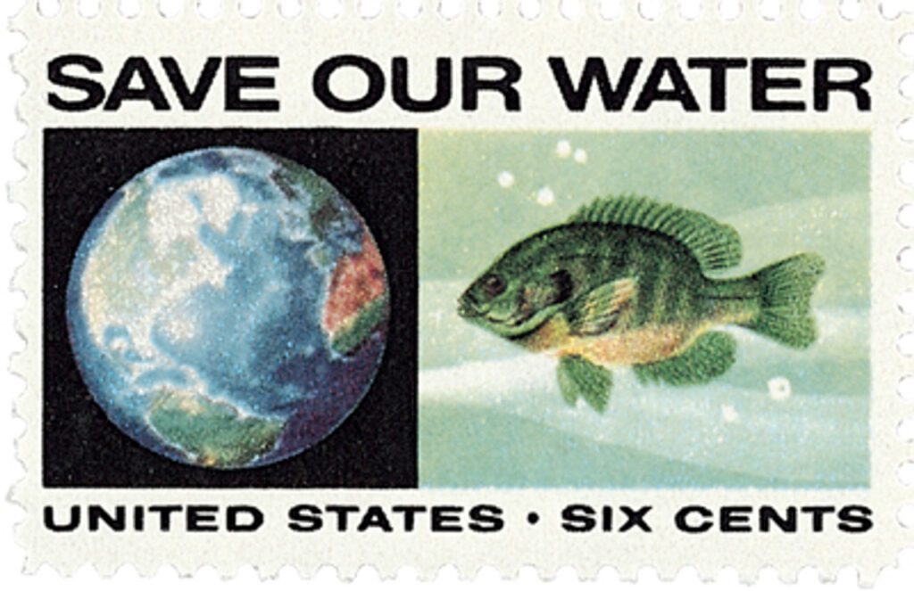 # 1412 - 1970 6c Anti-Pollution: Save Our Water