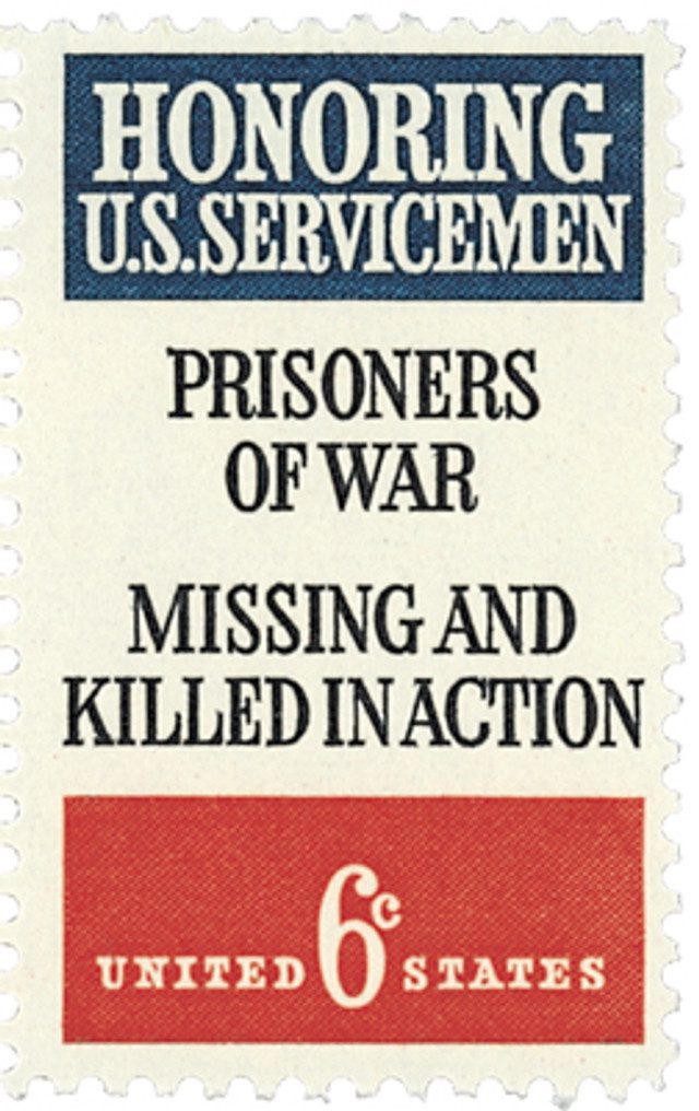 #1422 - 1970 6c Honoring US Servicemen: POW and MIA