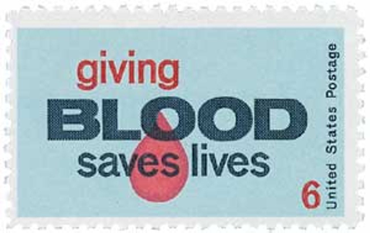 # 1425 - 1971 6c Giving Blood Saves Lives