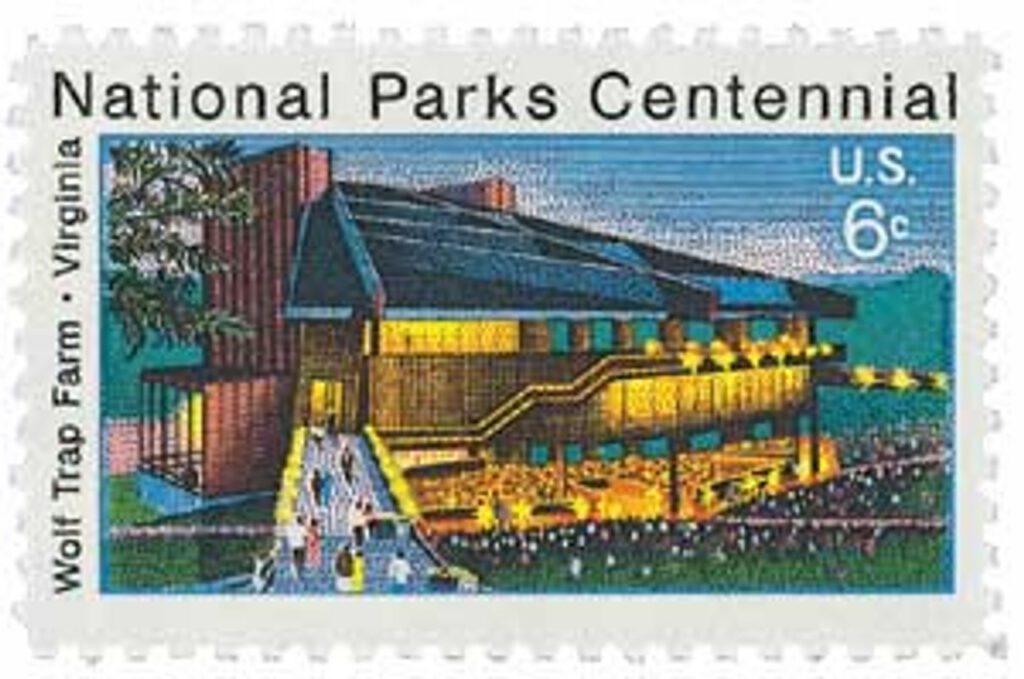 1972 6c National Parks Centennial: Wolf Trap Farm
