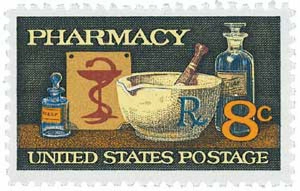 1972 8¢ Pharmacy