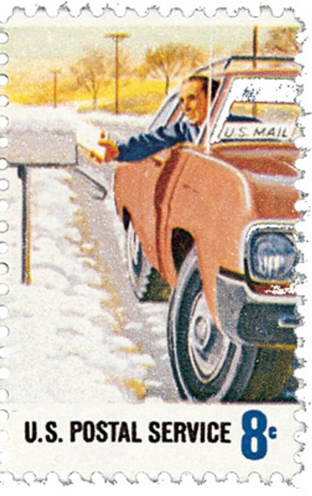 1973 8c Postal Service Employees: Rural Delivery