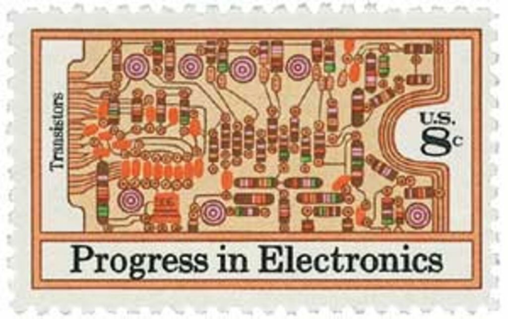 1973 8¢ Progress in Electronics: Transistors and Printed Circuit