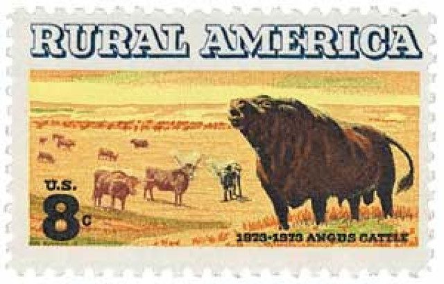 1973 8c Rural America: Angus Cattle