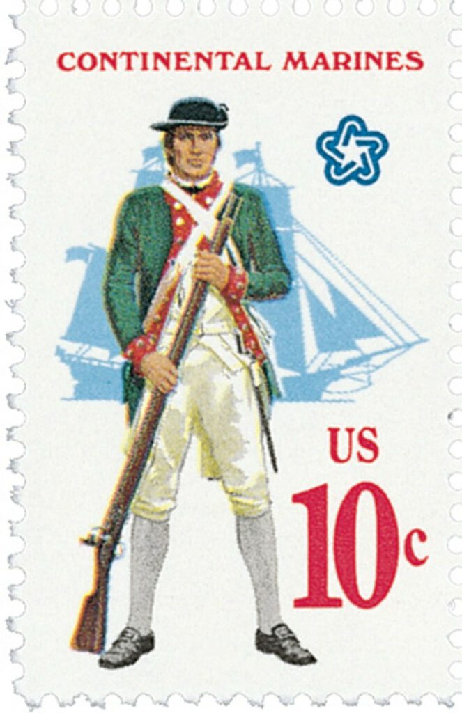 # 1567 - 1975 10c U.S. Military Uniforms: Continental Marines