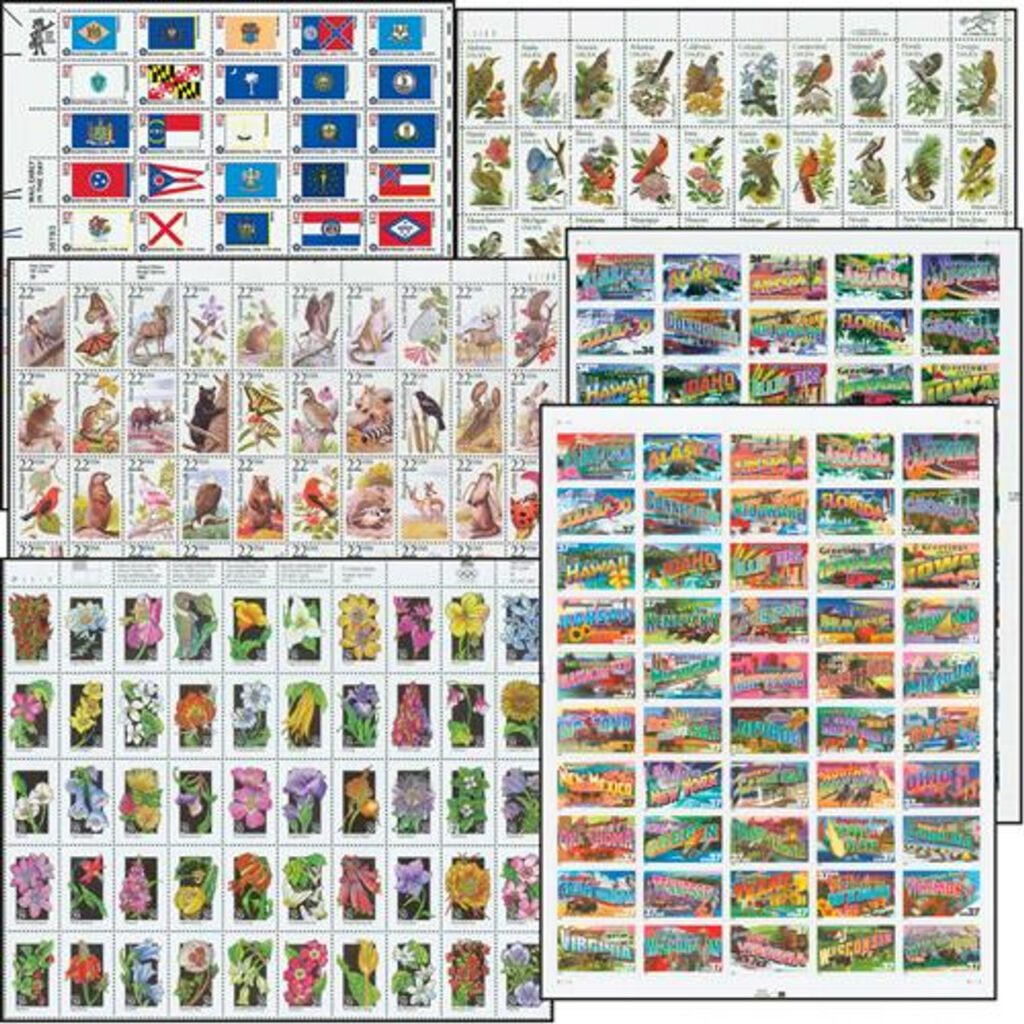 1976-2002 50 Stamp Sheet Collection
