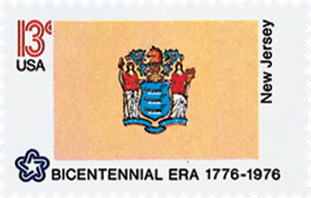 # 1635 - 1976 13c State Flags: New Jersey