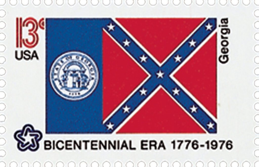 # 1636 - 1976 13c State Flags: Georgia