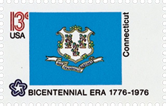 # 1637 - 1976 13c State Flags: Connecticut
