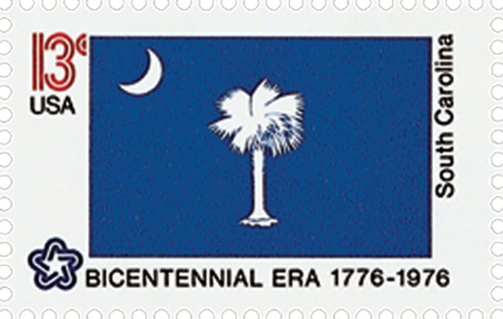 1976 13¢ State Flags: South Carolina