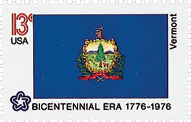 # 1646 - 1976 13c State Flags: Vermont