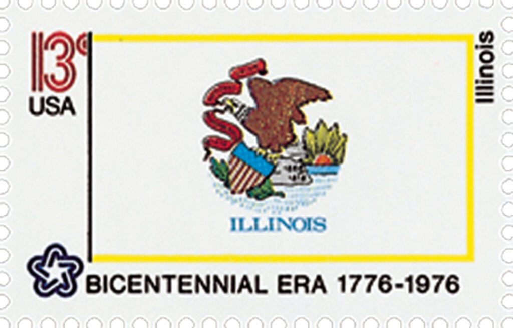 # 1653 - 1976 13c State Flags: Illinois