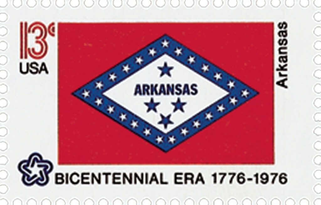 1976 13¢ State Flags: Arkansas