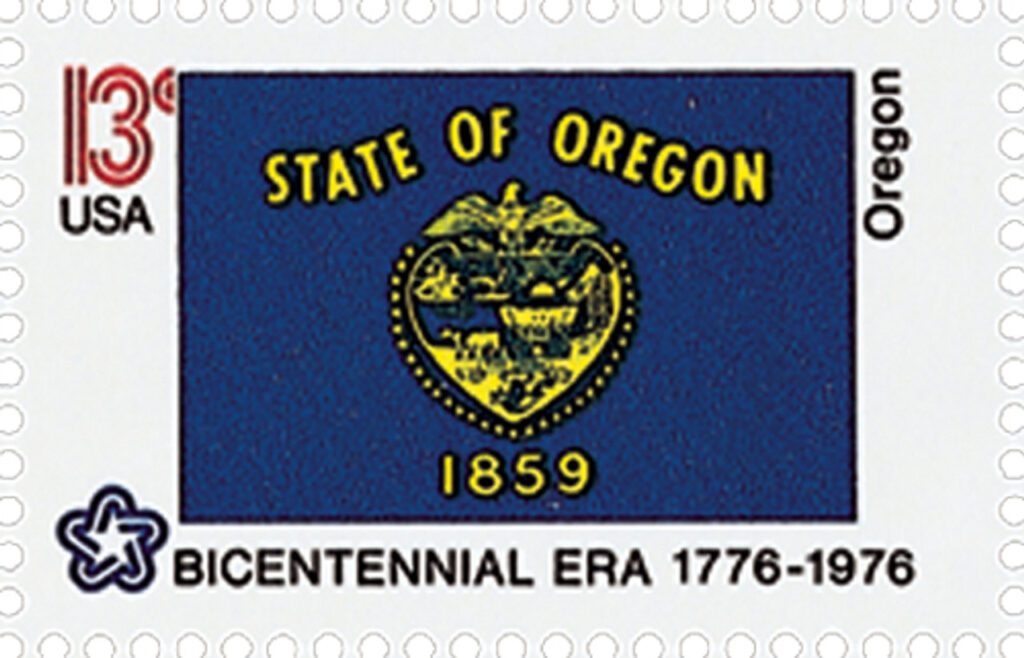 # 1665 - 1976 13c State Flags: Oregon