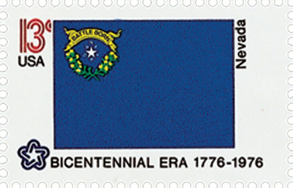 # 1668 - 1976 13c State Flags: Nevada