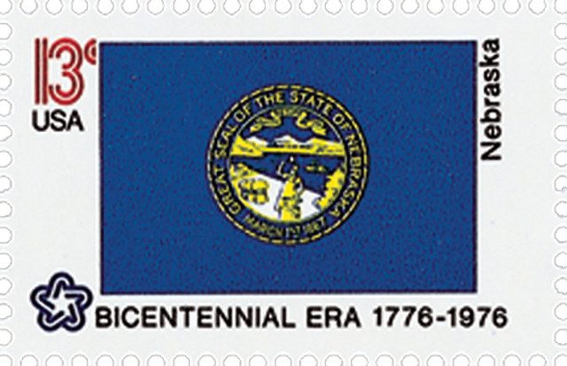 # 1669 - 1976 13c State Flags: Nebraska