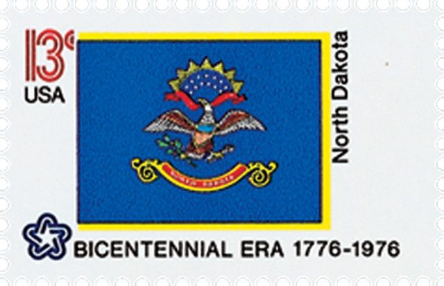 # 1671 - 1976 13c State Flags: North Dakota