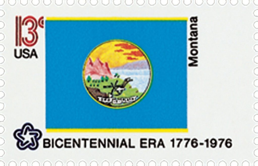 # 1673 - 1976 13c State Flags: Montana