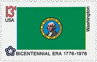 # 1674 - 1976 13c State Flags: Washington